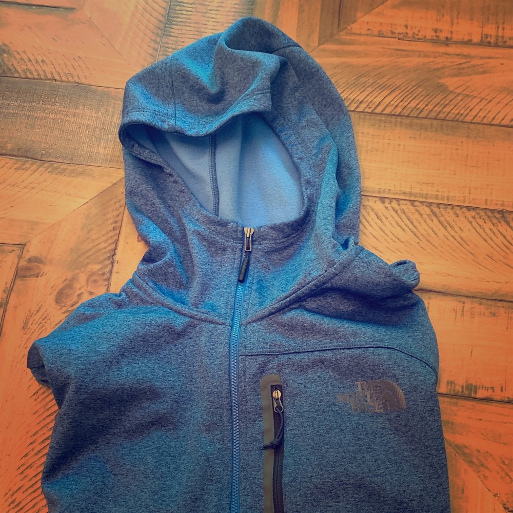 North Face Full Zip Hooded Sweatshirt Size L